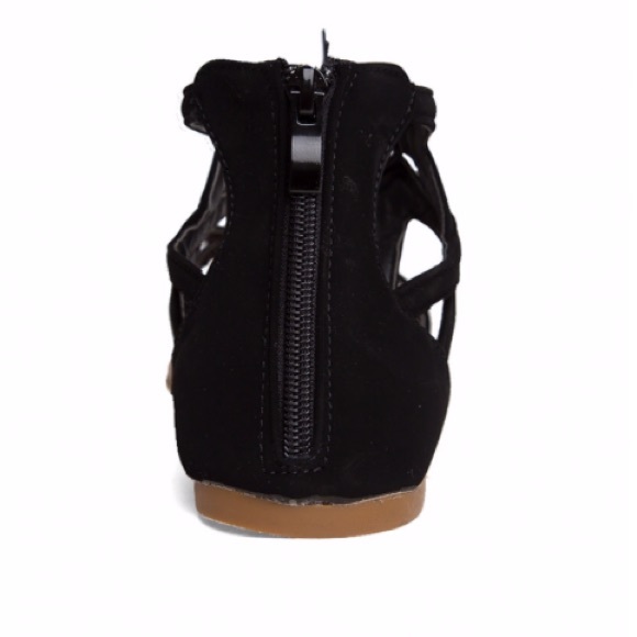 Strappy Lace Up Ankle Wrap Gladiators Flat Sandals - Picture 8 of 8